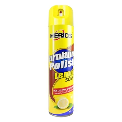 330ml Herios furniture polish aerosol spray